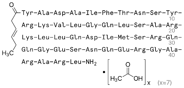 Structure of Tesamorelin